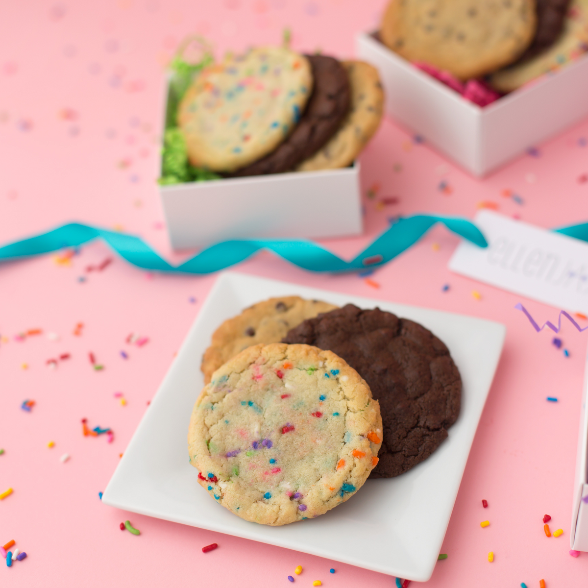 One Smart Cookie Duo Cookie Gift Box Sampler - Iced Cookies – C