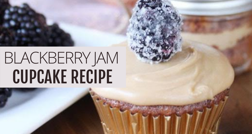 HOW TO MAKE BLACKBERRY JAM CUPCAKES