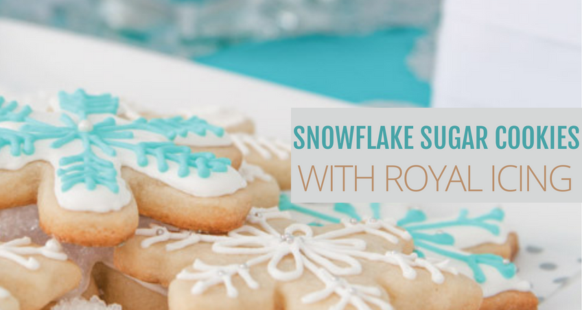 HOW TO MAKE SNOWFLAKE SUGAR COOKIES WITH ROYAL ICING