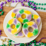 King Cake Sugar Cookies - Gourmet Gift Box