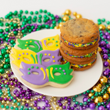 Mardi Gras Mask Cookies & Sammies Gift Set