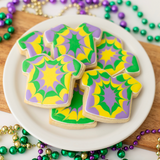 Mardi Gras Shirt Sugar Cookies - Gourmet Gift Box