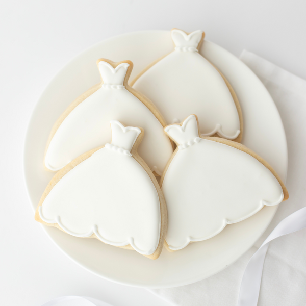 WEDDING DRESS COOKIES