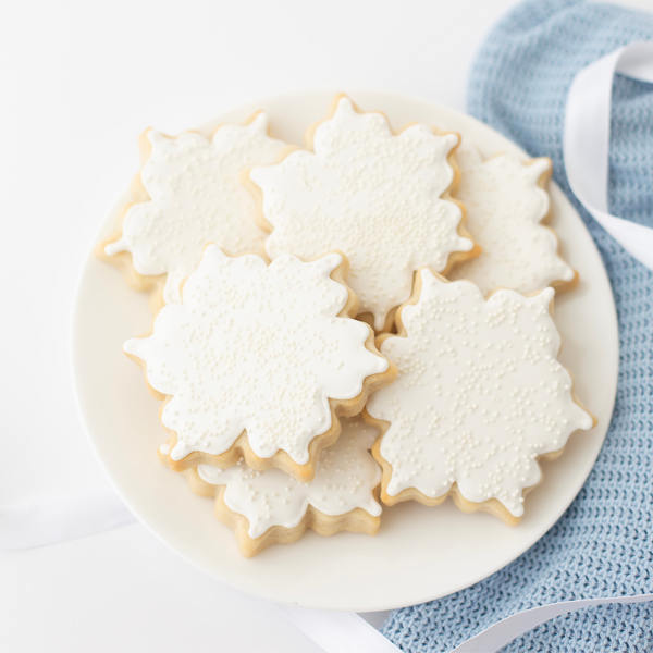 Snowflake Sugar Cookies - Winter Wonderland Gift Box Dozen