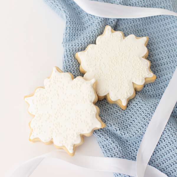 Snowflake Sugar Cookies - Winter Wonderland Gift Box Dozen