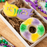 Mardi Gras Sugar Cookie Duo – 2ct Gift Sets