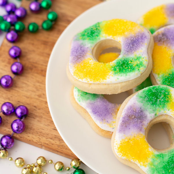 King Cake Sugar Cookies - Gourmet Gift Box