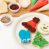 Christmas Cookie Decorating Kit – 12 Sugar Cookies with Buttercream Icing