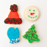 Christmas Cookie Decorating Kit – 12 Sugar Cookies with Buttercream Icing