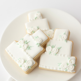 Wedding Dress & Wedding Cake Sugar Cookies - Gourmet Gift Box