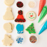 Christmas Cookie Decorating Kit – 12 Sugar Cookies with Buttercream Icing