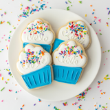 BLUE CUPCAKE COOKIES