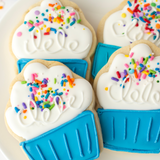 BLUE CUPCAKE COOKIES