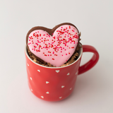 Valentine's Day Chocolate Heart Cookies & Sammie Gift Box