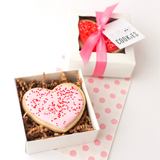 Valentine's heart-shaped sugar cookie gift boxes, bundle of 5 boxes