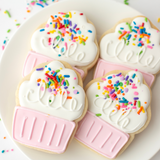 PINK CUPCAKE COOKIES